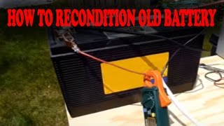 how to recondition old battery  refurbished car batteries [upl. by Fasano]