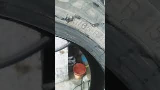 Motorcycle tyre repair puncture repair mrf scooty tyre puncture youtuber ytsho youtubeshorts [upl. by Esmerelda]