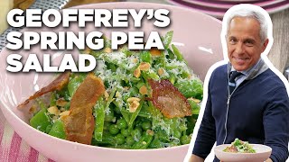 Geoffrey Zakarians Spring Pea Salad with Jamon and Mustard Vinaigrette  The Kitchen  Food Network [upl. by Rutherford]