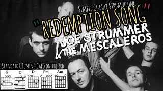 Redemption Song By Joe Strummer and the Mescaleros Guitar Chords and Lyrics video [upl. by Nimar404]