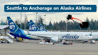 TRIP REPORT  Alaska Airlines Premium  Seattle to Anchorage  Boeing 737 MAX 9 [upl. by Ora]