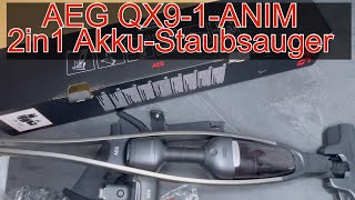 AEG QX91ANIM  2 in 1 AkkuStaubsauger [upl. by Eisyak24]