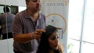 The Global Keratin Hair Taming System with Juvexin at Sally Hershberger Los Angeles [upl. by Adnirolc168]