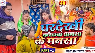 घरदेखी करेलक अनशा के मनसा Part 1 Maithili comedy 2024  Laduwa comedy  kalkatiya wali ke comedy [upl. by Meihar608]