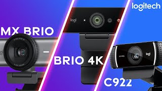 Logitech MX Brio Webcam How Good Is it Compared to Brio 4K amp C922 [upl. by Eelyrehc]