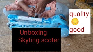 Unboxing skyting scoter  youtubevideos [upl. by Middle620]