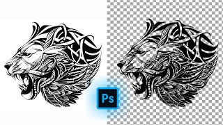 How to remove white background and make it transparent in Photoshop [upl. by Faustine]