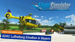 Microsoft Flight Simulator 2020 73  EINSATZ für den RETTUNGSHUBSCHRAUBER  Airbus H135  ADAC [upl. by Annig]