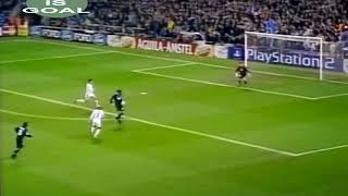 Goal Hernan Crespo Real Madrid vs SS Lazio 13022001 [upl. by Ylatan]