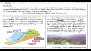 23La sédimentation au niveau de la zone littorale et du plateau continental [upl. by Cinimmod]