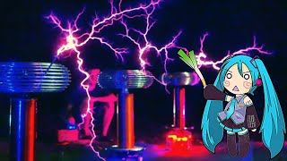 IEVAN POLKKA on TESLA COIL trio [upl. by Fruin501]