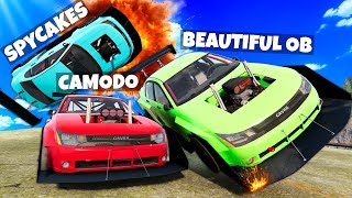 Crashing My Friends in FAST Modified Cars on a Mountain in BeamNG Drive Mods [upl. by Nylad937]