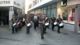 The Band amp Drums of the Royal Gibraltar Regiment  Mechanized Infantry [upl. by Bell656]