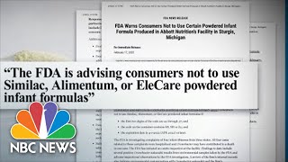 Nationwide Baby Formula Recall Causes Panic For Some Parents [upl. by Robb]