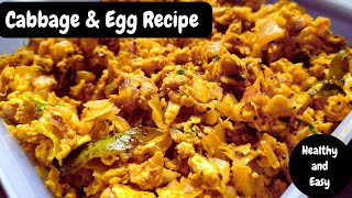 Healthy Cabbage and Egg Stir fry  Egg Recipe  Cabbage Recipe [upl. by Llirrem]