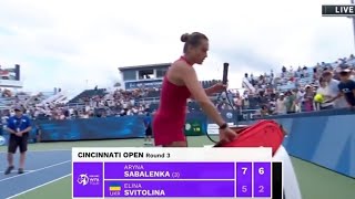 COMMENTATOR CALLS SABALENKA quotRUSSIANquot  CINCINNATI OPEN AUGUST 16 2024 [upl. by Lonni]