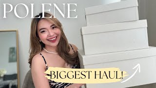 POLENE HAUL UNBOXING FROM POLENE PARIS STORE  Polene Cyme Bag Review Pros amp Cons What Fits Inside [upl. by Gentry]