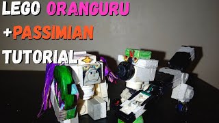 How to Make LEGO Pokemon Oranguru and Passimian [upl. by Htebazle]