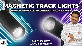 How to install magnetic track lights Ultra Thin Magnetic Track Lighting  Recessed Surface light [upl. by Bruell]