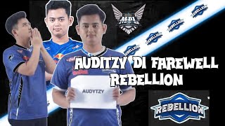 THANKS AUDITZY AUDITZY DI FAREWELL REBELLION mobilelegends rebellionzion [upl. by Yerdna]