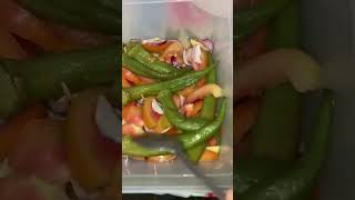 salad  okra with kamatis  and pritong baboy [upl. by Anirtep]