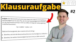 Quadratische Funktionen  Originalklausur  Klausuraufgabe  Einfach 2 [upl. by Busey]