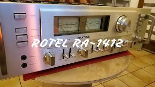 BEAUTIFUL VINTAGE ROTEL RA1412 Dual power [upl. by Calan186]