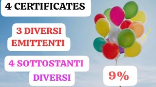 🏆4 CERTIFICATI 9 PER VINCERE FACILE💰dividendi investire rendite soldi investimenti trading [upl. by Merri11]