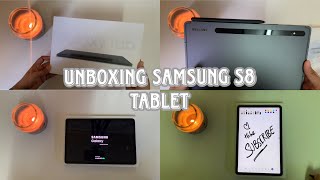 Unboxing Samsung s8 tablet  2023 [upl. by Christiano]