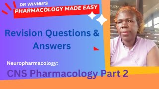 Dr Winnies Pharmacology made easy  Revision QA CNS Pharmacology Part 2 pptx [upl. by Vedette]