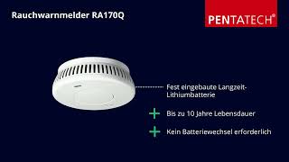 10JahresRauchwarnmelder RA170Q Pentatech [upl. by Ylac]