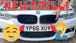 BMW F30 Grill Replacement  3 Series [upl. by Bright]