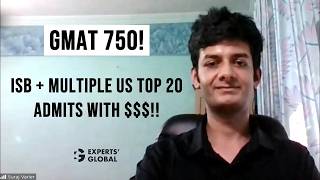 GMAT 750  Getting into ISB and Top 20 US BSchools with Scholarship  Suraj’s story [upl. by Andris110]