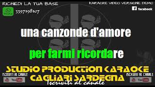 883 Una canzone damore KARAOKE STRUMENTALE [upl. by Latini]