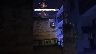 Testing Rs 60 Sky Shots 🎆🎇 shorts viralshorts youtubeshorts diwali vlog [upl. by Ecnirp]