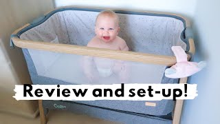 Tutti Bambini Cozee Bedside Crib Review and SetUp [upl. by Mikey228]