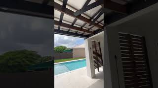 SkyPoly Pergola COMPLETE✅ in Miami construction pergola patioroof patiocover [upl. by Alram]