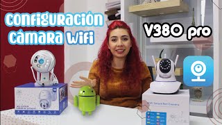 Cómo configurar app v380 PRO con Cámara wifi [upl. by Eelynnhoj]