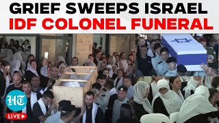 Israel LIVE  Thousands Attend Funeral Of Druze IDF Colonel Daqsa Killed In Hamas Sinwar Revenge [upl. by Annoeik575]