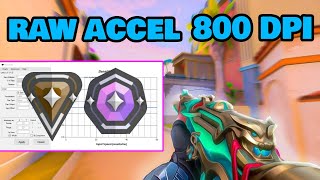 800 DPI AIMBOT RAW ACCEL SETTING 2024 [upl. by Ynoble]