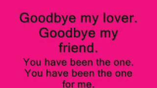 james blunt  goodbye my lover lyrics [upl. by Broome]