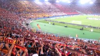 quotRoma Roma Romaquot  Roma vs Barcelona Champions League Stadio Olimpico 16092015 [upl. by Adliw]