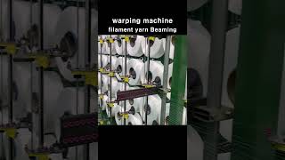 Warping machine filament yarn Beaming machine Warp Knitting Warp knitting SangDon Choi 트리코트 정경기 [upl. by Ennairod]