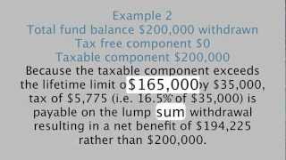 How much can I withdraw as a lump sum from my superannuation fund when under 60 years of age [upl. by Llecram518]