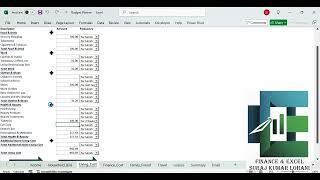 Budget Planner in Excel Format for Individuals Excel and Finance Expert [upl. by Eletnahc39]