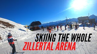 Epic Ski Journey Exploring Zillertal Arena from Zell am Ziller to Krimml [upl. by Adnoval]