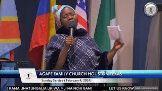 Agape Family Church  Sunday Service January 28 2024 [upl. by Gherlein429]