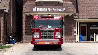 Toronto Fire Services Pumper 342 Responding [upl. by Ja]