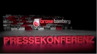 Pressekonferenz  Brose Bamberg vs FRAPORT SKYLINERS [upl. by Gnilrits396]