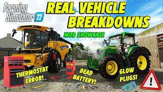 One Of The Best Mods For FS22  Real Vehicle Breakdowns [upl. by Lyrej]